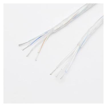 Imagem de Equipamentos de comunicação Tinned Pure Copper Wire Transparent 3 cores 4 cores Round Copper Core Hanging Lamp Table Lamp Lanterns Extension Wire Fios e cabos(4core 20AWG OD 5.3mm)