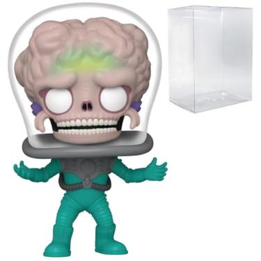 Imagem de POP Filmes: Mars Attacks – Boneco de vinil Funko exclusivo da série Martian Soldier Specialty (com caixa protetora compatível), multicolorido, 9,5 cm