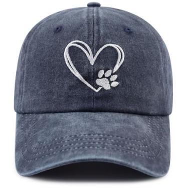 Imagem de Presentes para amantes de cães para mulheres e homens, chapéu de cachorro com coração de amor engraçado, acessórios para cães, presente de aniversário para pai, mãe, marido, esposa, dono de animal de