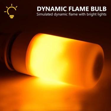 Imagem de Lâmpada led efeito chama de fogo 9W E27 flame decorativa vintage ambie