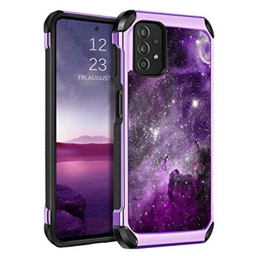 Imagem de BENTOBEN Capa para Samsung Galaxy A32 5G, Slim Fit Glow in The Dark 2 em 1, resistente, híbrida, macia, amortecedora, policarbonato rígido, à prova de choque, capa protetora à prova de choque para