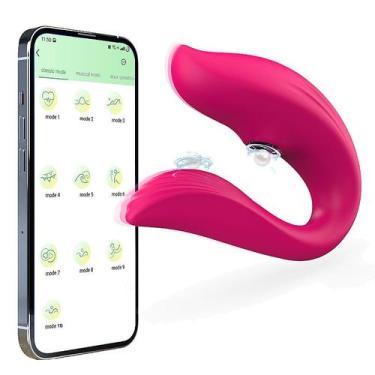 Imagem de Vibrador de Casal com Sucção e Vibração e Controle por App - Pink - Se