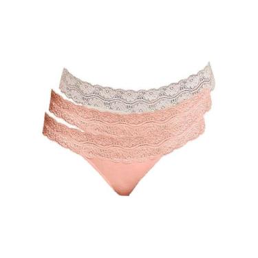 Imagem de Kit com 3 Calcinhas Biquíni Hope L 35320 Colorido, Bege, M