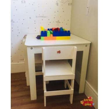 Imagem de MESA INFANTIL COM 2 CADEIRAS @LOREN.LOKE ate 4 anos