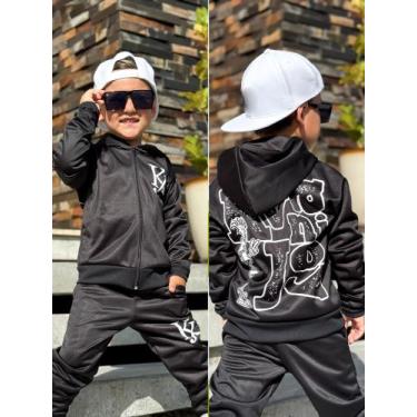 Imagem de Conjunto De frio Infantil E Juvenil Menino Inverno Calça e Casaco - Kv