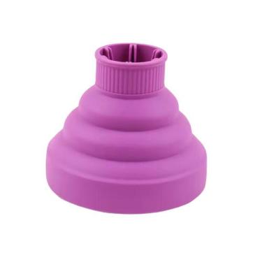 Imagem de Difusor de Ar Definidor de Cachos Universal Silicone Retrátil Profissi