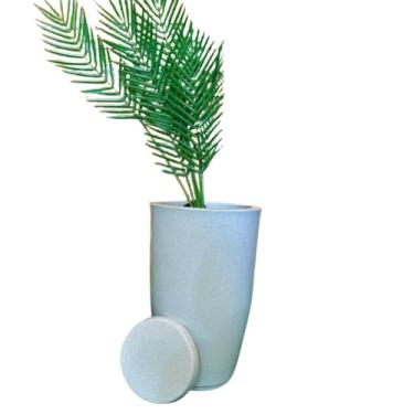 Imagem de Vaso De Planta Polietileno Coluna Lisa Luxo Médio N3 (cimento)