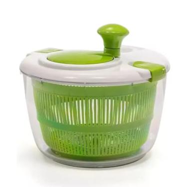 Imagem de Centrífuga De Salada Secador Verduras Manual 5 Litros Verde