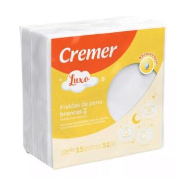 Imagem de Fralda Luxo Branca 15 Unidades Cremer