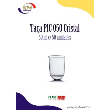 Imagem de Taça PIC 050 cristal s/tampa 50 ml c/50 unid. - Plastilânia - brigadei