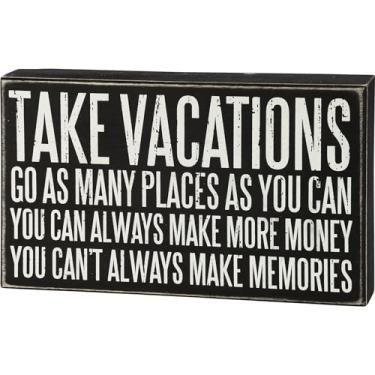 Imagem de Primitives by Kathy - Placa de caixa clássica 27340, 25 x 15 cm, tire férias