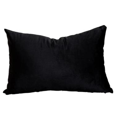 Imagem de Almofada em Veludo Preto Retangular