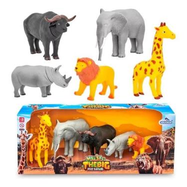 Imagem de Animais de Brinquedo Zoológico The Big Five Safari Adijomar