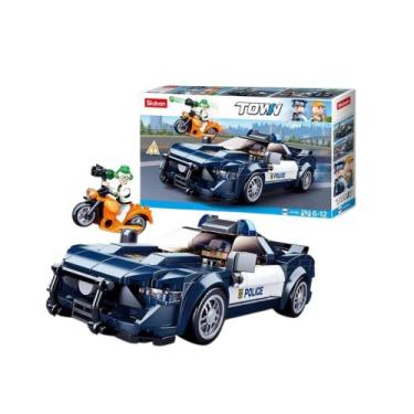 Imagem de Cubic Carro de Polícia Brinquedo Infantil de Montar 284 Peças Multikid