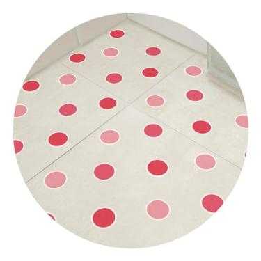 Imagem de Adesivo Antiderrapante Banheiro Bolinhas Tons Cereja 14un
