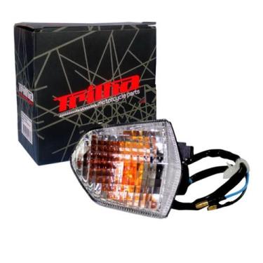 Imagem de Pisca Seta Completo Dianteiro Esquerdo Pop 110i Cristal - Trilha