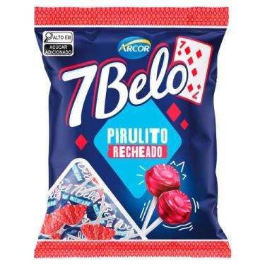 Imagem de Pirulito Recheado 7 Belo Sabor Framboesa 120g - Arcor