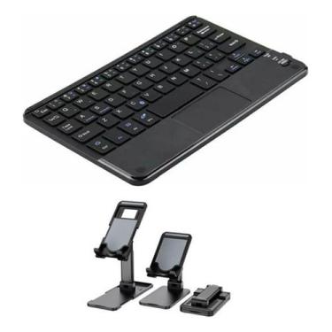 Imagem de Teclado Recarregável + Suporte Para Tablet Galaxy Tab A9 8.7 - BDNET
