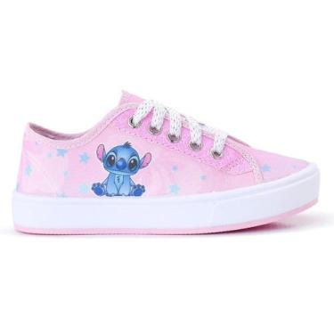 Imagem de Tênis ortobessa infantil cano baixo stitch 24-i, ROSA AZUL, 31/32