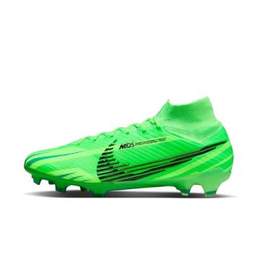 Imagem de Nike Chuteiras de futebol Superfly 9 Elite Mercurial Dream Speed FG de cano alto (FJ7186-300, greve verde/verde estádio/preto), Green Strike Black Stadium Green, 42