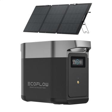 Imagem de Estação De Energia Bateria Portátil Delta 2 1800w 220v Ecoflow Gerador +Painel solar 160W