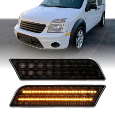 Imagem de USR 10-13 MK7 Luz de Marcador Lateral Frontal – Par de Lâmpadas de Estacionamento (Esquerda + Direita) - Compatível com Ford Transit Connect Mini Cargo Van 2010-2013 Todos os modelos como XL, XLT