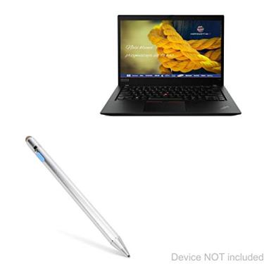 Imagem de Caneta Stylus BoxWave compatível com Lenovo ThinkPad T14s (14") (Caneta Stylus da BoxWave) - AccuPoint Active Stylus, Caneta Eletrônica com Ponta Ultra Fina - Prata Metálica