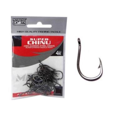 Imagem de Anzol Marine Sport Super Chinu Black C/30un N08 Tamba Pacu