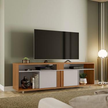 Imagem de Rack Para Tv Até 70 Polegadas Nt 1290 Notável Móveis Freijó Trend/off White Tx