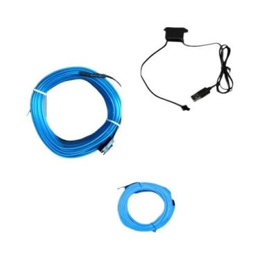 Imagem de 5m Flexível Tira Led Interior Do Carro Atmosfera Iluminação Usb Diy De
