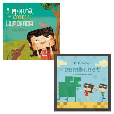 Imagem de Coleção Quadrada - 2 livros infantis: A Menina da Cabeça Quadrada + Zu