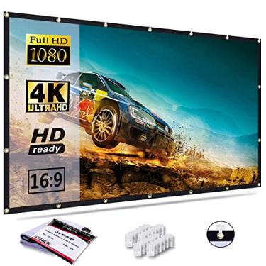 Imagem de JIFAR Tela De Projeção 120", 16:9, Dobrável, Anti-Vincos, Portátil, Filmes, Para Ambientes Internos E Externos, Vídeo Frente Verso Casa, Festa, Escritório, Sala Aula