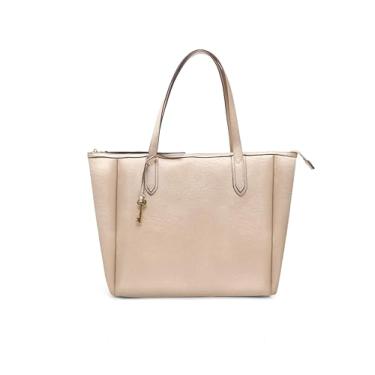 Imagem de BRASS TACKS Leathercraft Bolsas Femininas, Bolsa de Ombro Bege para Mulher, Tote Bag Couro PU para Notebook 15" - Trabalho, Faculdade, Viagem e Compras