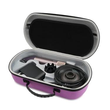 Imagem de Hzycwgone Estojo de viagem para secador de cabelo e acessórios Dyson Superpersonic r, Roxa