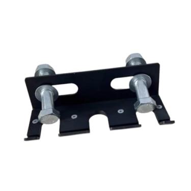 Imagem de Colaxi Suporte de barra para rack de agachamento, suporte de barra de academia, acessório comercial para academia doméstica com furo de 26 mm para de supino, Preto