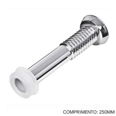 Imagem de Tubo Ligação Ajustável Astra Cromado - CLA2