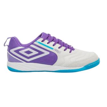 Imagem de Chuteira Futsal Pro 5 Bump U01fb041-203 - Branco/Roxo 42