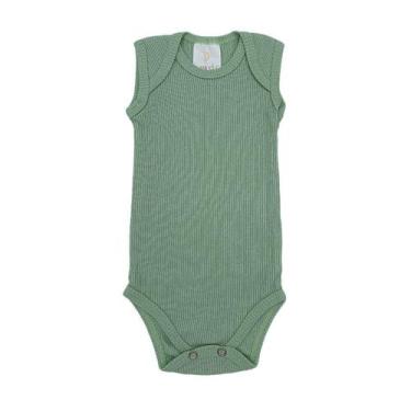 Imagem de Body Bebê Básico Regata Verde - Duma Kids, 18 a 24 meses