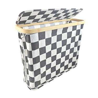 Imagem de Fenteer Cesta de papel higiênico dobrável com tampa, cesto de papel toalha, suporte para recipiente de banheiro para armário RV, Style B