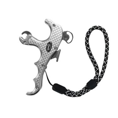 Imagem de JIANZD Lançamento de arco composto de arco com 4 dedos para acessórios de pesca com arco e flecha