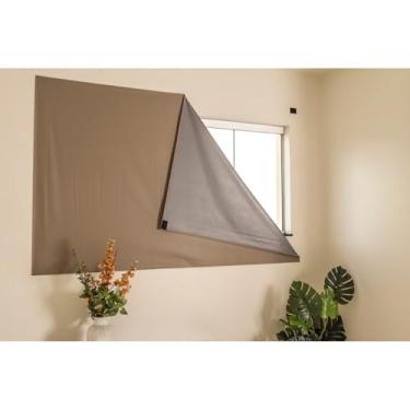 Imagem de Cortina Painel Blackout com para Sala Quarto Cozinha Qualidade (AVELA,135X215)