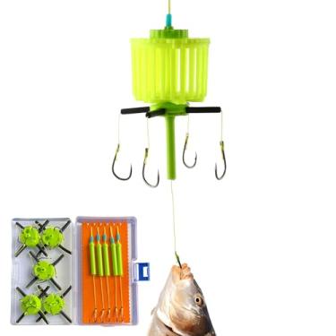 Imagem de Gaiola Alimentadora De Com Anzóis,Armadilha Com Isca E Anzóis Para - Equipamentos Para, Acessórios E Gaiola De Atracão Para Iniciantes, dores E Homens
