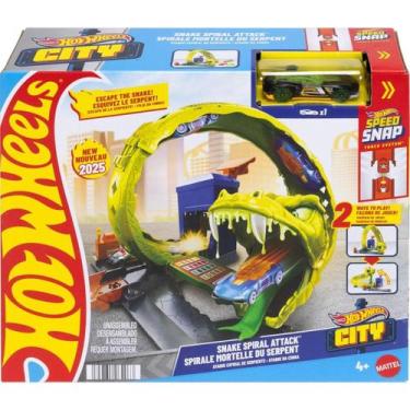 Imagem de Pista Hot Wheels City Ataque Espiral Da Cobra - Serpente - MATTEL
