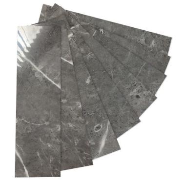 Imagem de Revestimento Brick Adesivo Flexivel Parede Marmore Monet Cinza 30x7,5c