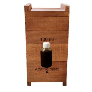 Imagem de Caixa Para Criação De Abelhas Jataí Sem Ferrão