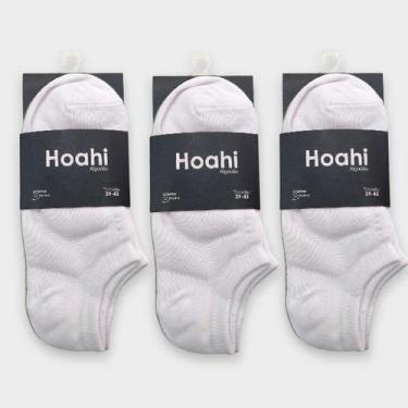 Imagem de Meia Cano Invisível Sapatilha Altomax Kit c/ 9 Pares, 39-43, Branco pr