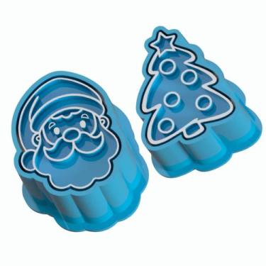 Imagem de Kit 2 Ejetor Carimbo Brigadeiro Papai Noel e Árvore de Natal - Embody 