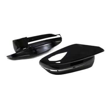 Imagem de Capas de espelho retrovisor lateral de substituição compatíveis com BMW G80 G82 G83 G87 G42 G46 M2 M3 M4 M240i M440i I4 M50 ABS preto brilhante Shell
