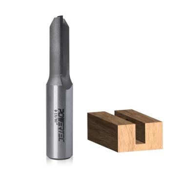 Imagem de POWERTEC Fresa reta, haste de 1/2 polegada, diâmetro de corte de 13/81.3 cm com comprimento de corte de 3,5 cm, serve para roteador CNC, roteador portátil e roteador de mergulho, pacote com 1 (73063)