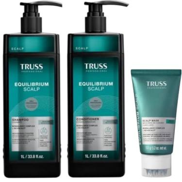 Imagem de Kit Truss Equilibrium Scalp com Shampoo + Condicionador 1L e Máscara 150g